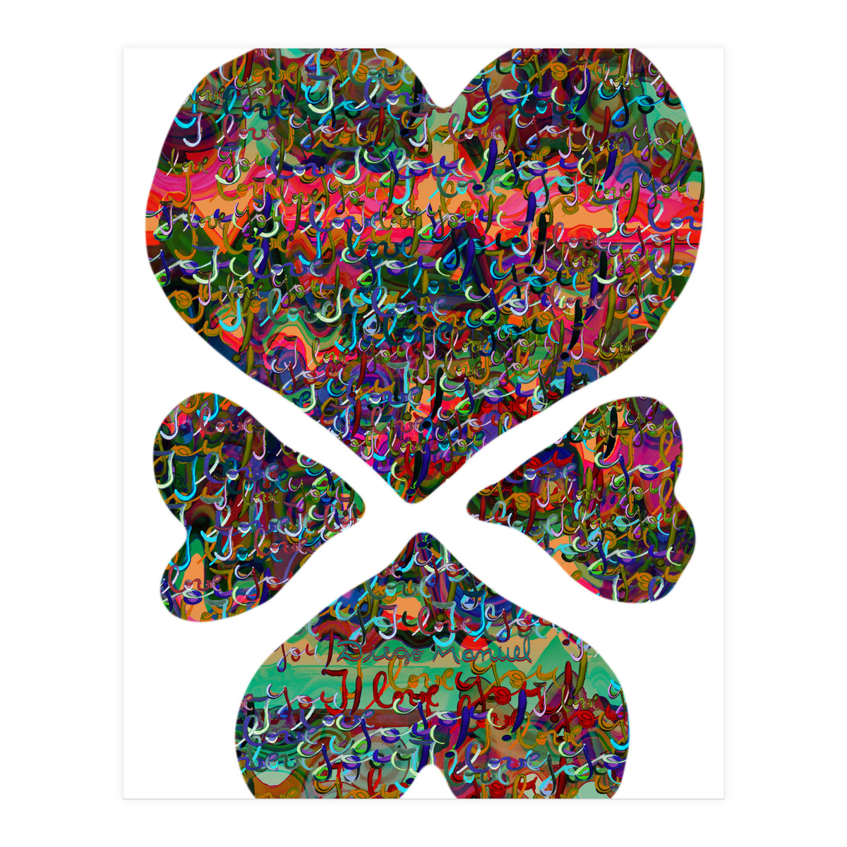 4 Corazones 3  (Print Only)