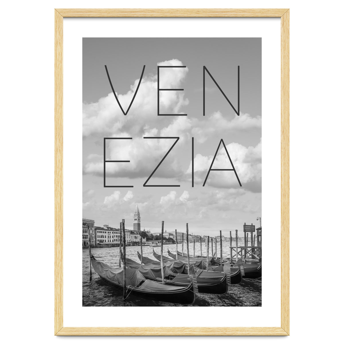 VENICE Grand Canal and St Mark's Campanile | Text & Skyline