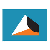 Geometric Shapes No. 16 - blue & orange (Print Only) thumbnail
