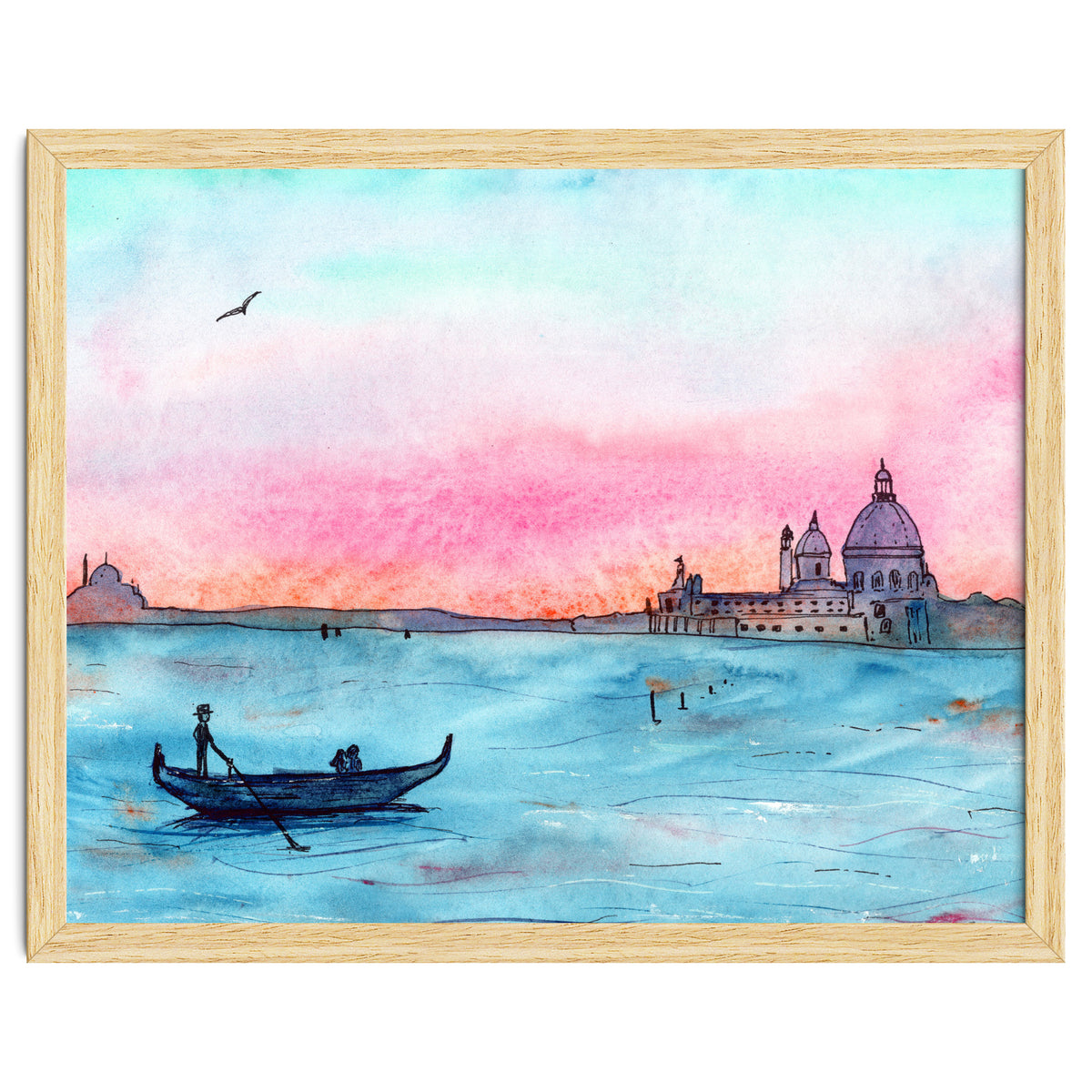 Sunset in Venice || watercolor
