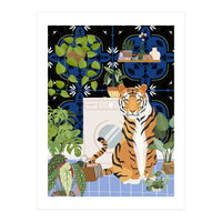Tiger in My Laundry Room (Print Only)