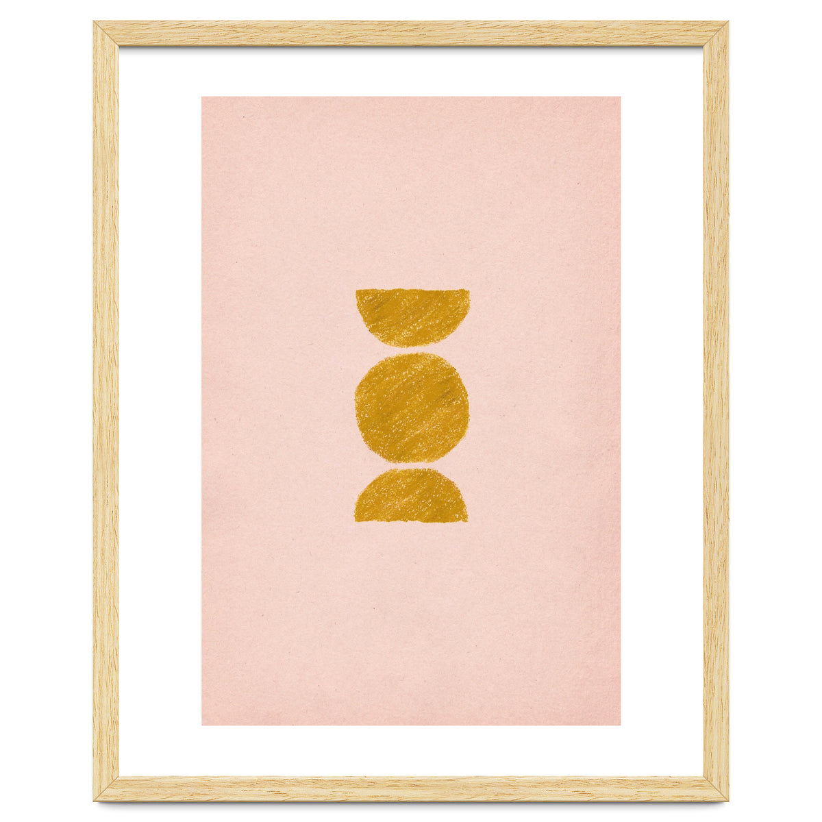 Pink and rust minimalist shapes