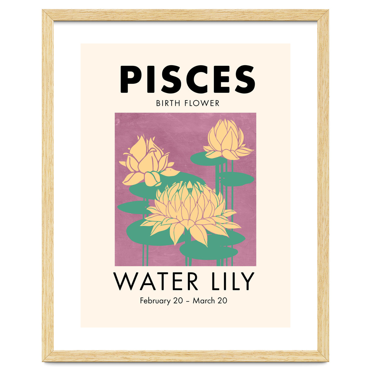 Pisces Birth Flower Water Lily