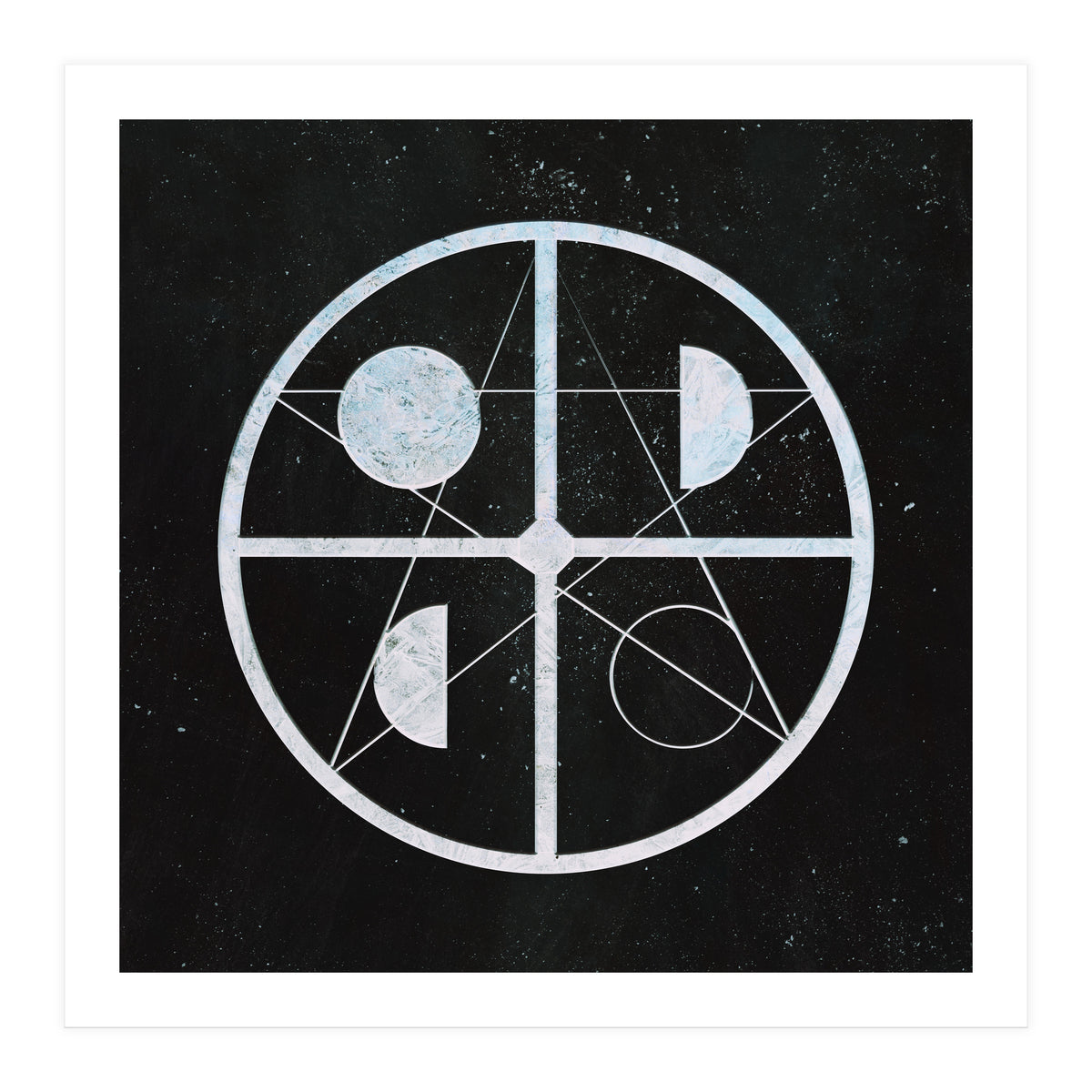 Pentagram moon phases (Print Only)