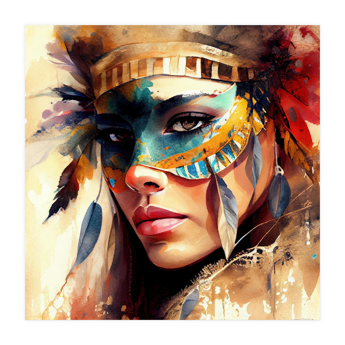 Powerful Carnival Woman #1 (Print Only)