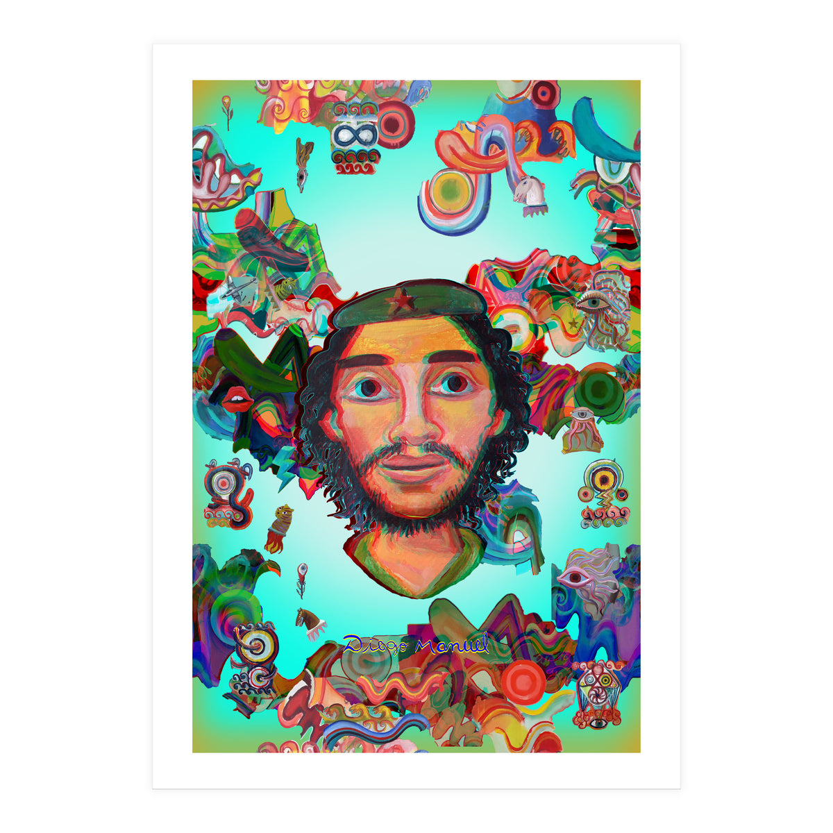 El Che Y Graffiti (Print Only)