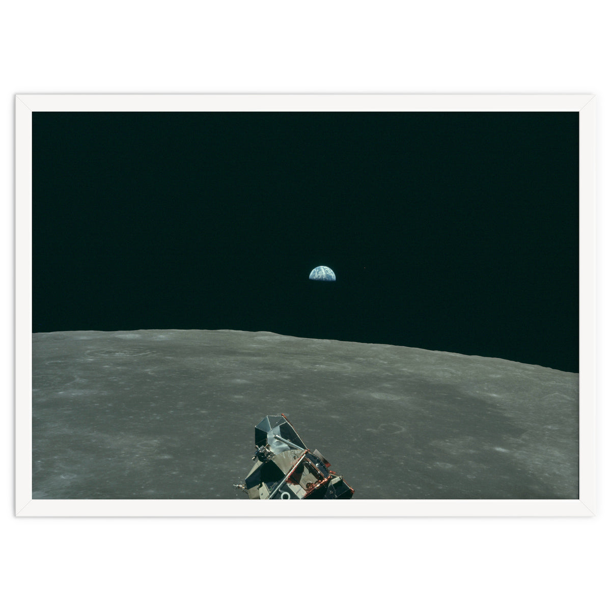 Earth, Moon And Lunar Module, As11 44 6643