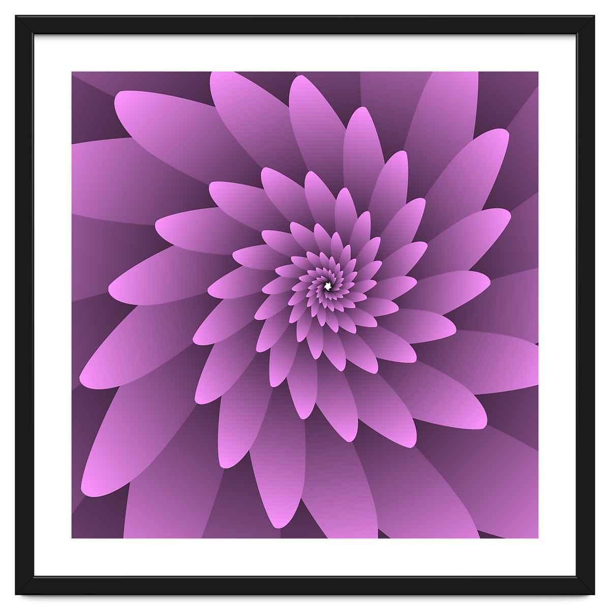 3 D Floral Modern Pink Art