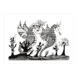 Seahorse Dragons Mystical Home (Print Only) thumbnail