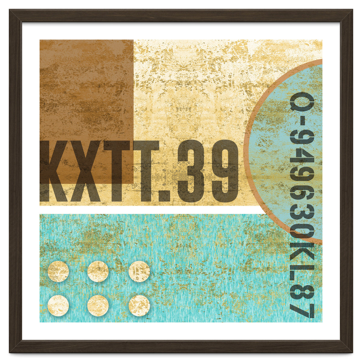 Abstract Industrial Sand And Blue