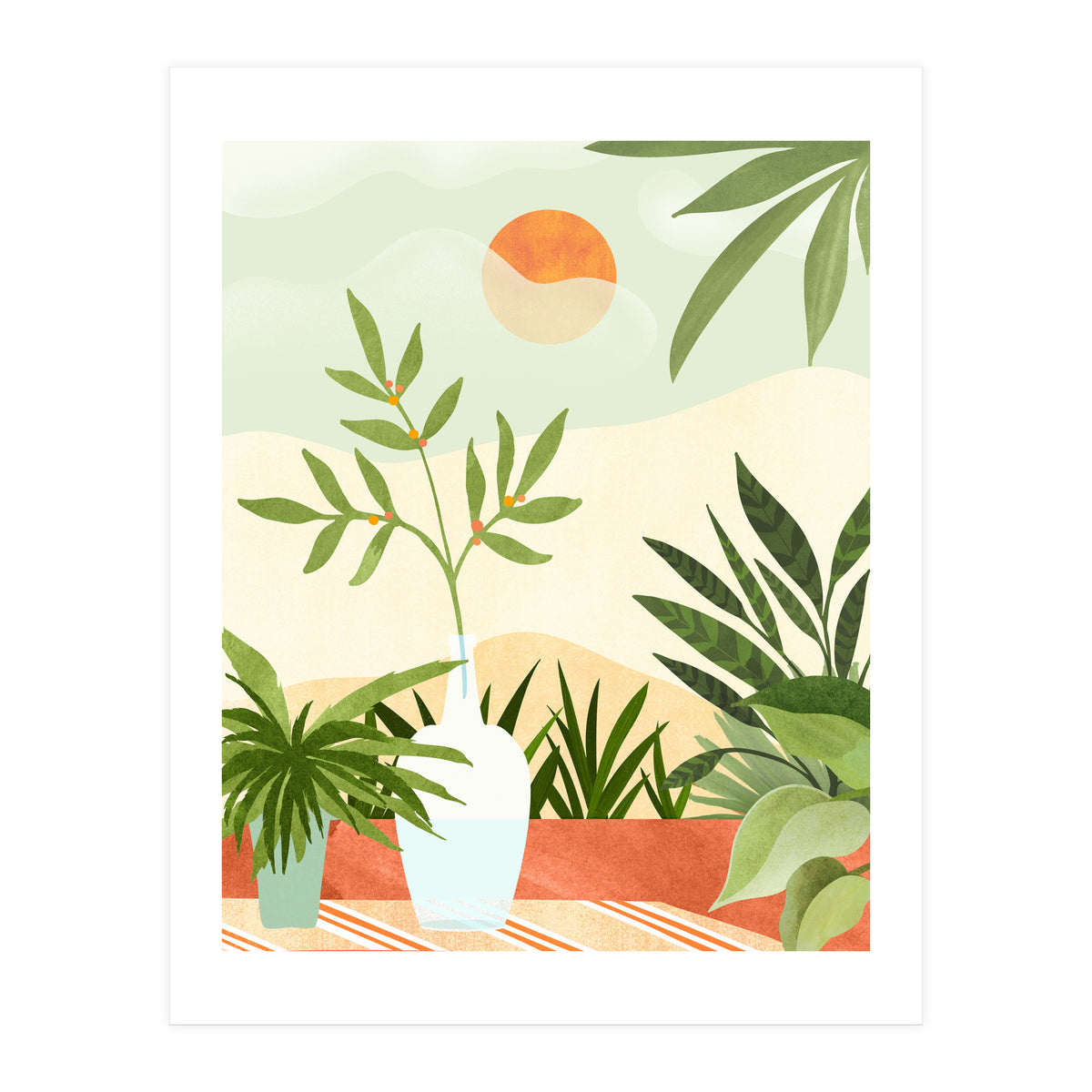 Bohemian Terrace Landscape (Print Only)