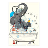 Elephant in the Bath, Funny Bathroom Humour (Print Only) thumbnail